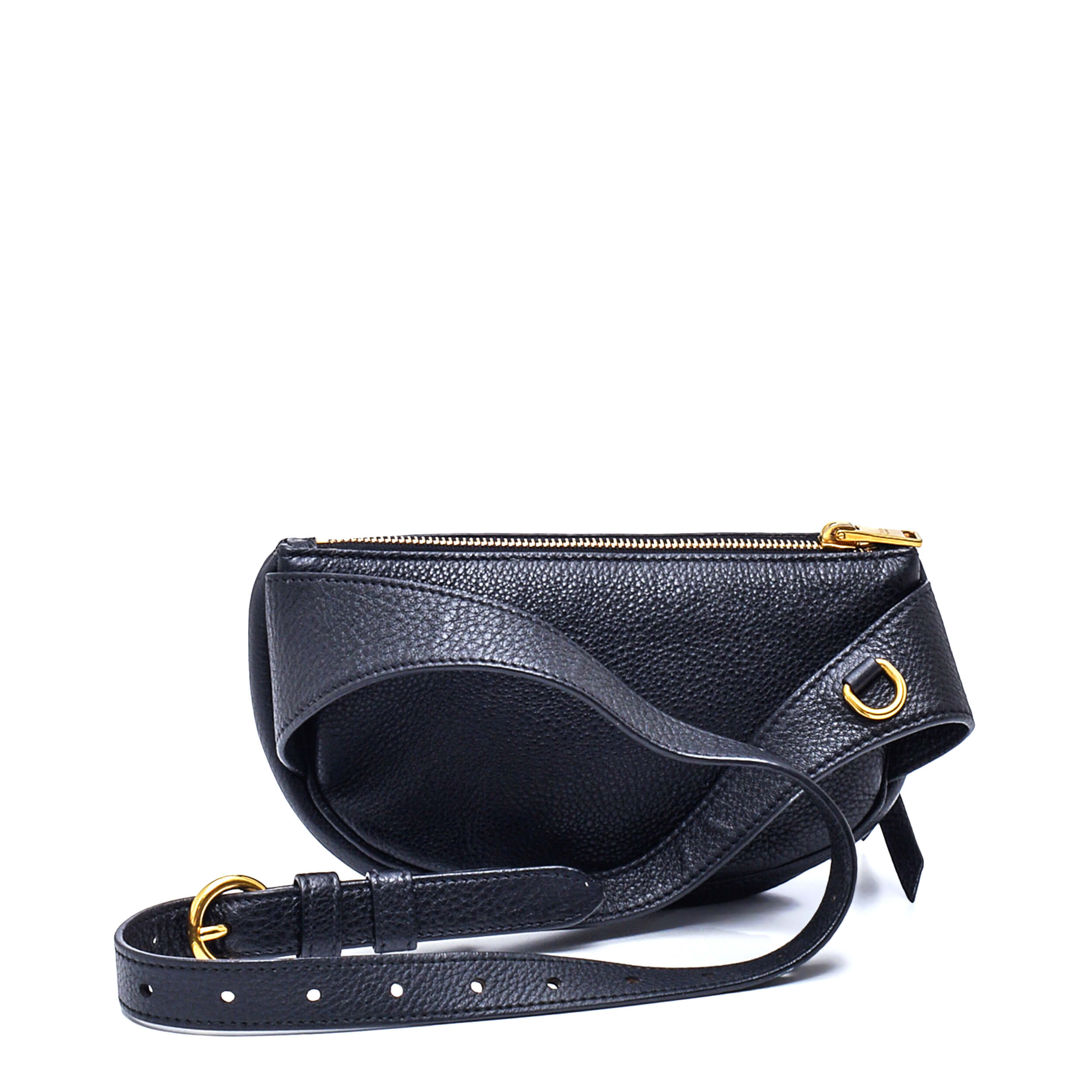 Prada - Black Daino Leather Bum Belt Bag